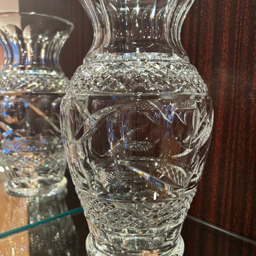 Waterford Vintage Crystal Flower Vase 9 inches High - Picture 9 of 12